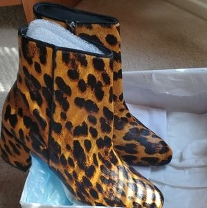 Brand New Pony Hair Booties Boots by Schutz